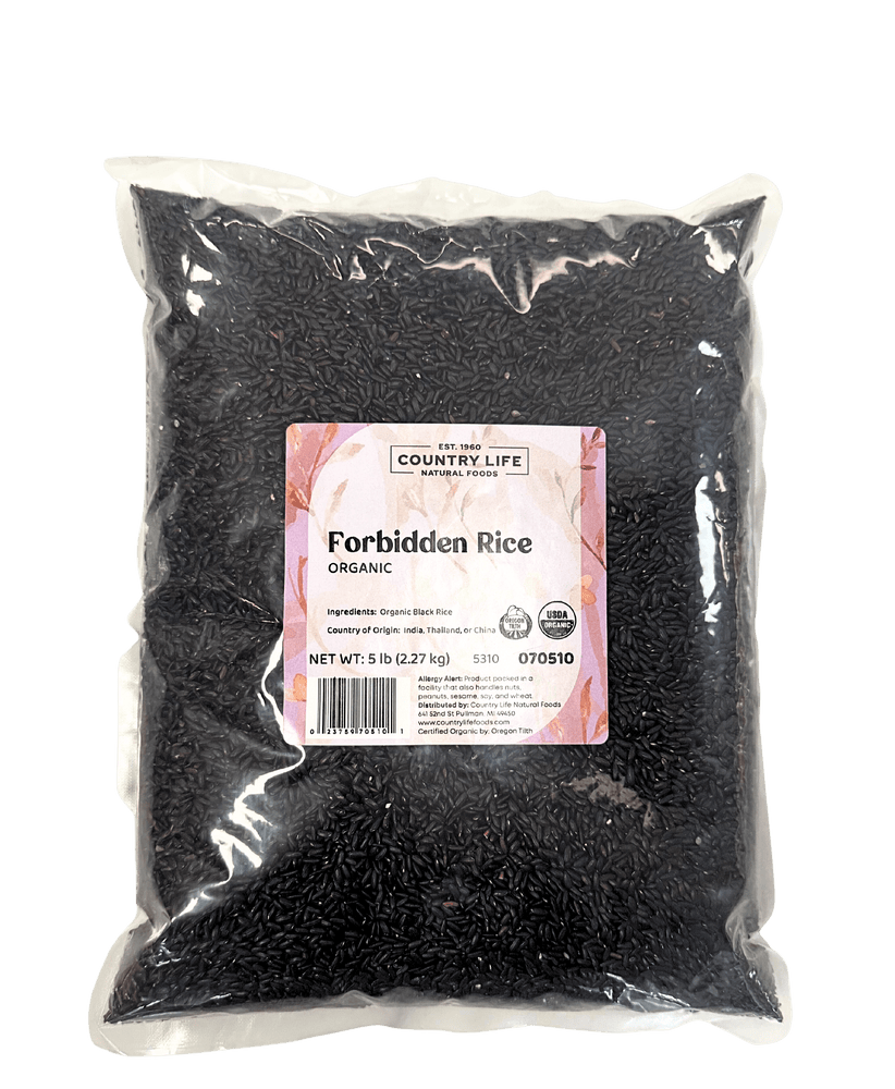 
                  
                    Forbidden Rice, Black, Organic - Country Life Natural Foods
                  
                