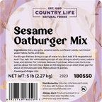 Sesame Oatburger Mix, Meat Substitutes - Country Life Natural Foods