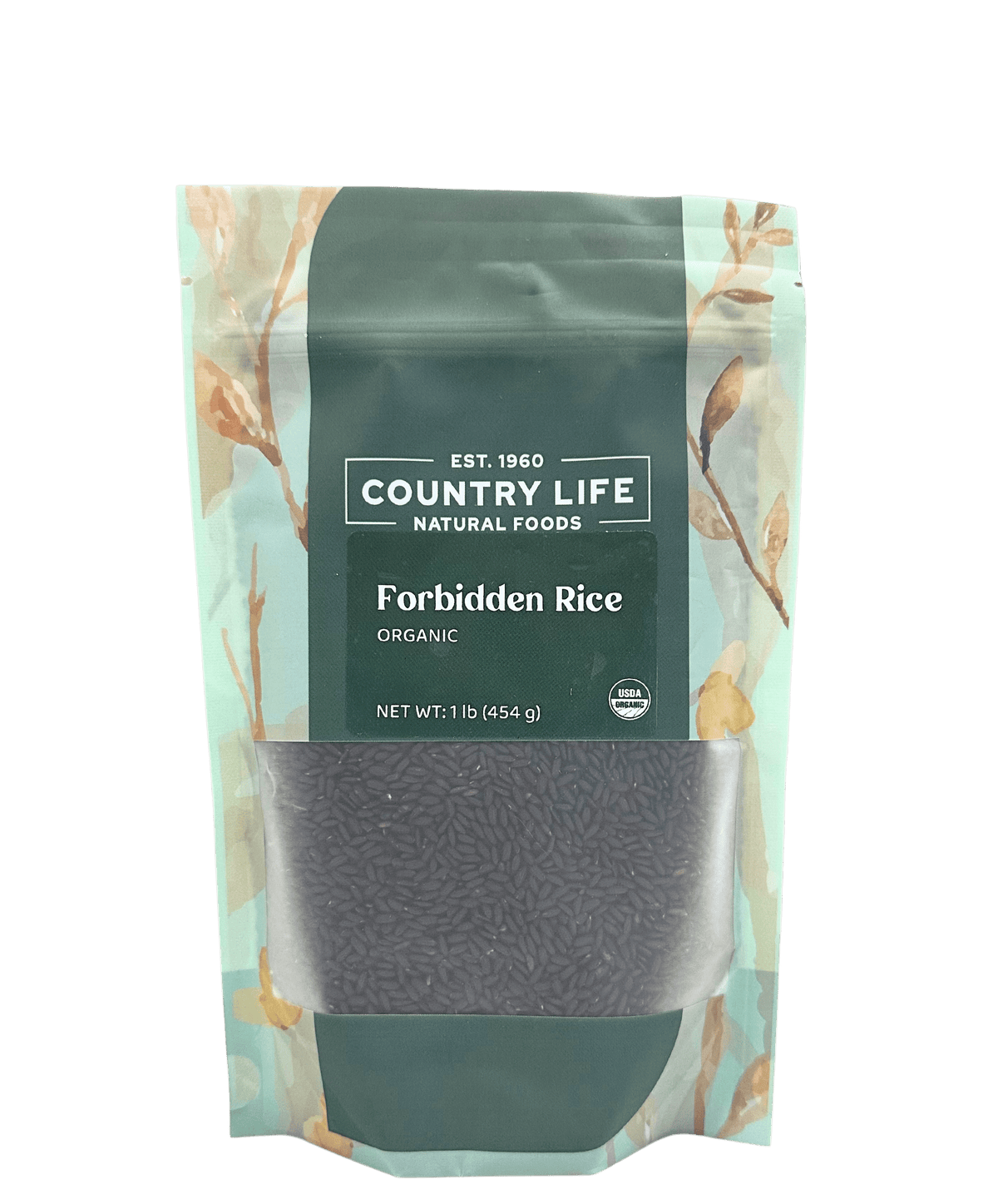Forbidden Rice, Black, Organic (Black Pearl Rice) - Country Life Natural Foods