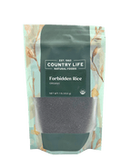 Forbidden Rice, Black, Organic, Rice - Country Life Natural Foods