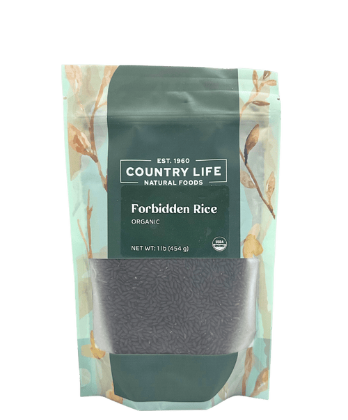Forbidden Rice, Black, Organic, Rice - Country Life Natural Foods