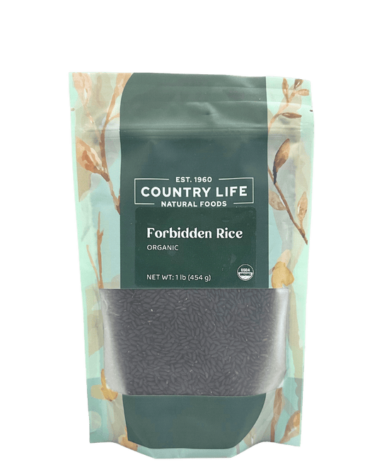 Forbidden Rice, Black, Organic - Country Life Natural Foods