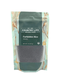 Forbidden Rice, Black, Organic - Country Life Natural Foods