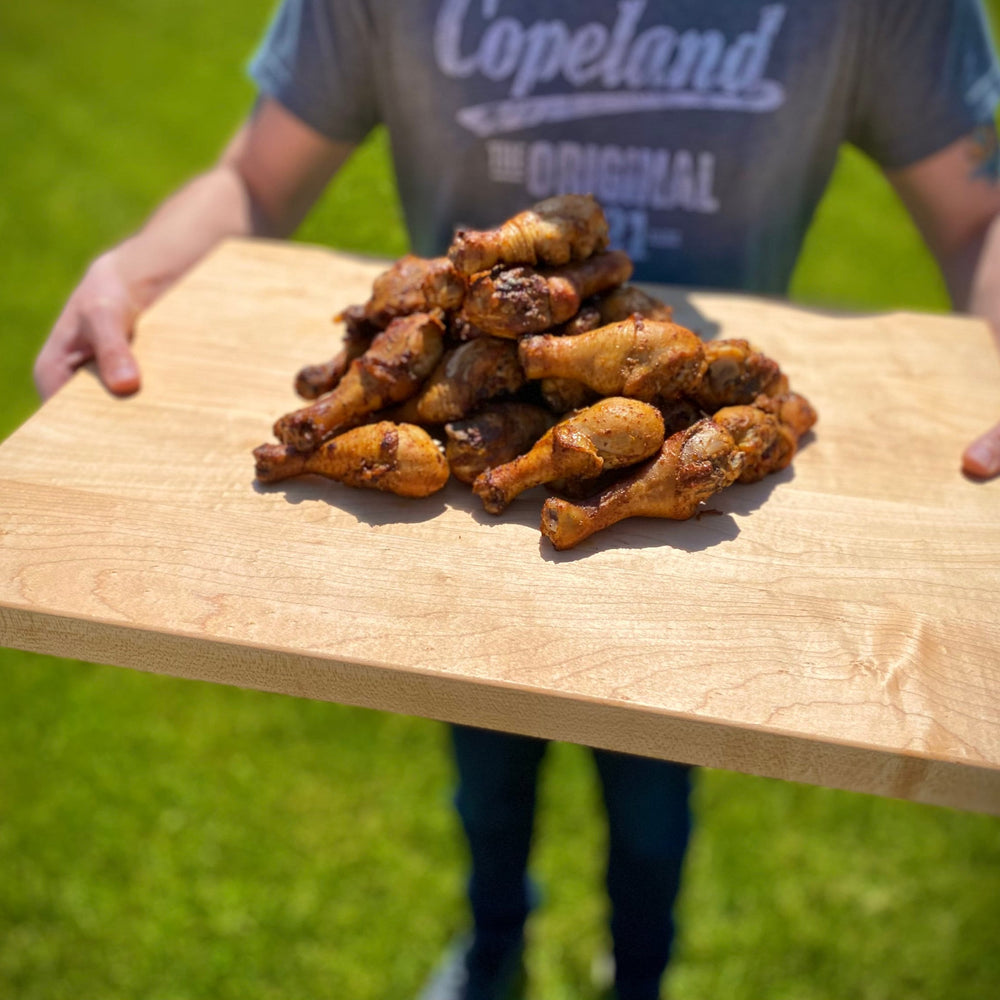 
                  
                    1.25” Thick Extra Large Butcher Block Cutting Board With Rubber Feet, Thick Cutting Board, Wood Chopping Board, American Made Maple Hardwood
                  
                