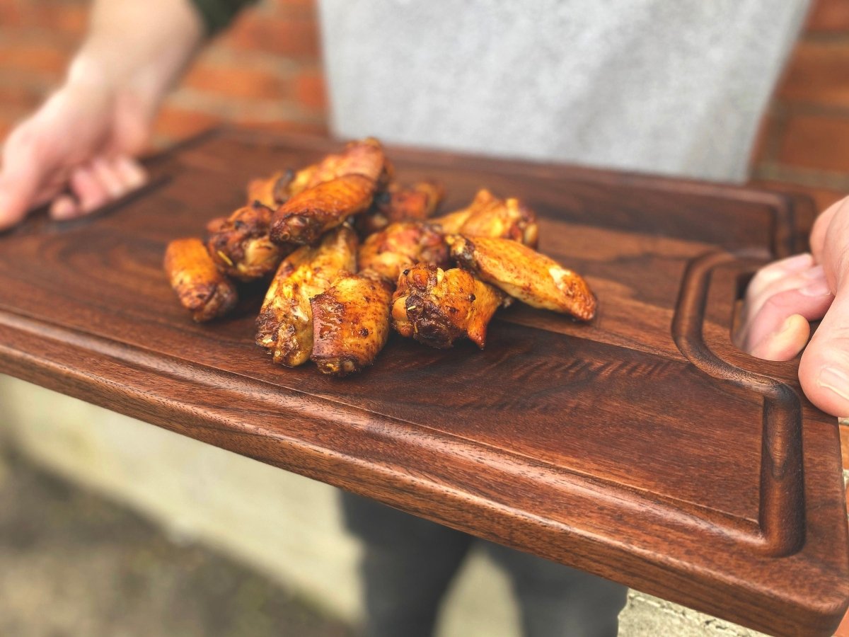 
                  
                    Large Cutting Board With Handles and Juice Groove 18x12, Walnut Reversible Wood Cutting Board, Doubles as a Wooden Serving Tray With Handles - Country Life Natural Foods
                  
                