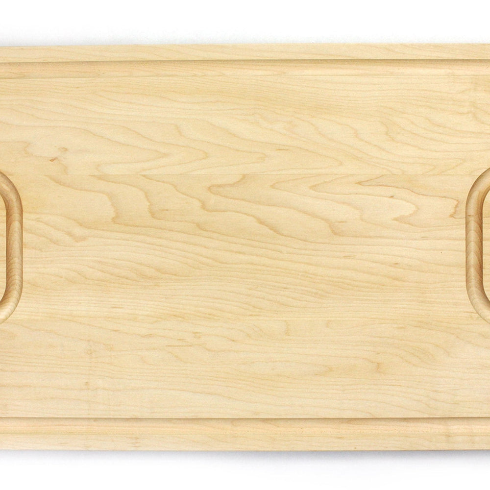 
                  
                    Large Cutting Board With Handles and Juice Groove 18x12, Walnut Reversible Wood Cutting Board, Doubles as a Wooden Serving Tray With Handles
                  
                