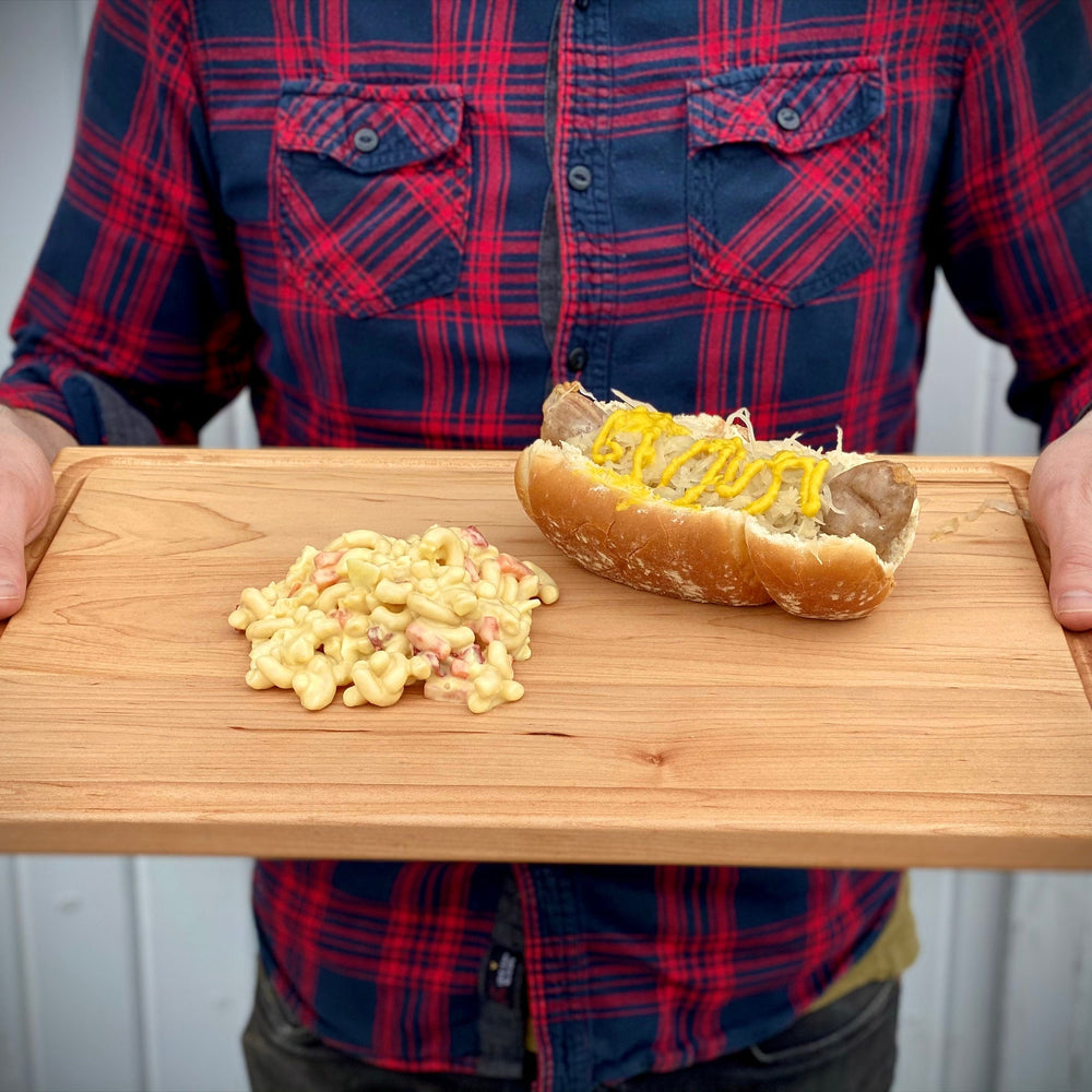 
                  
                    Large Wood Cutting Board With Juice Groove 18x12 Inches, Wood Cheese Board, Wooden Chopping Board, Wooden Cutting Board Made in the USA
                  
                