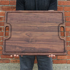 Extra Large Walnut Cutting Board 24" x 18", With Juice Groove, Father's Day Gift, Wedding Gift, Anniversary Gift, 100% Made in the USA, - Country Life Natural Foods