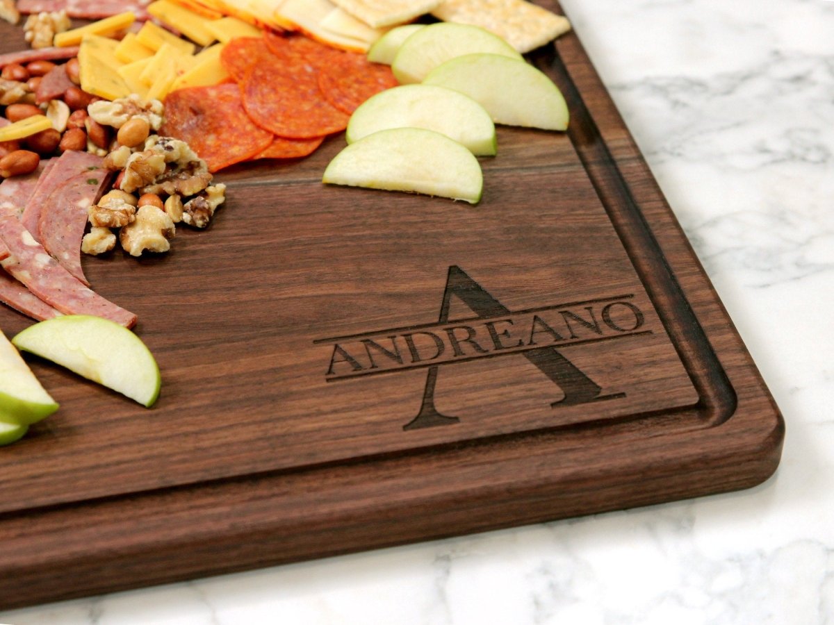 Extra Large Walnut Cutting Board 24" x 18", With Juice Groove, Father's Day Gift, Wedding Gift, Anniversary Gift, 100% Made in the USA - Country Life Natural Foods