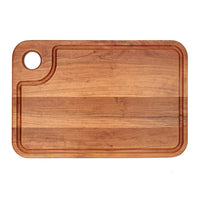
                  
                    Large Wood Cutting Board With Thumb Hole and Juice Groove 18x12 Inches, Wood Cheese Board, Wooden Chopping Board, 100% Made in the USA
                  
                