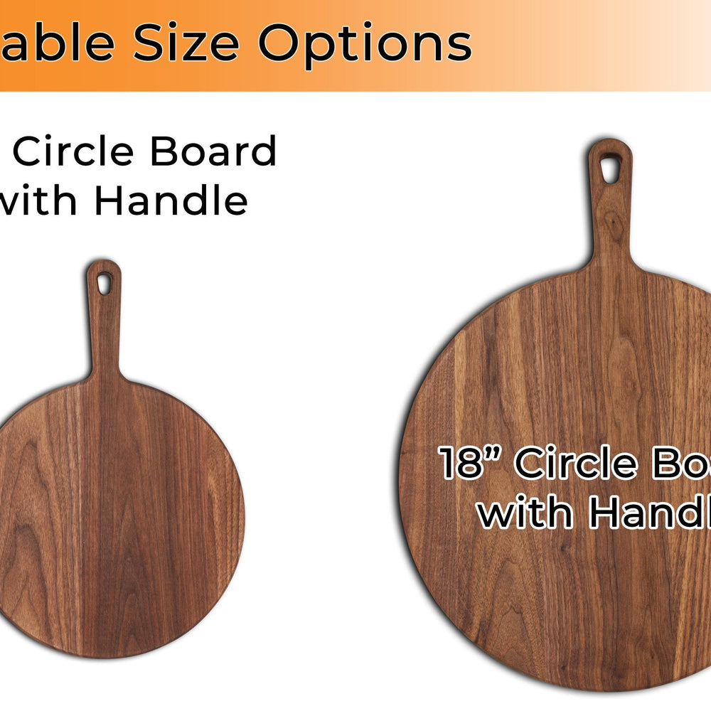 
                  
                    Walnut Paddle Cutting Board With Handle, Walnut Cutting Board With Handle, Charcuterie Board With Handle Handmade in the USA
                  
                
