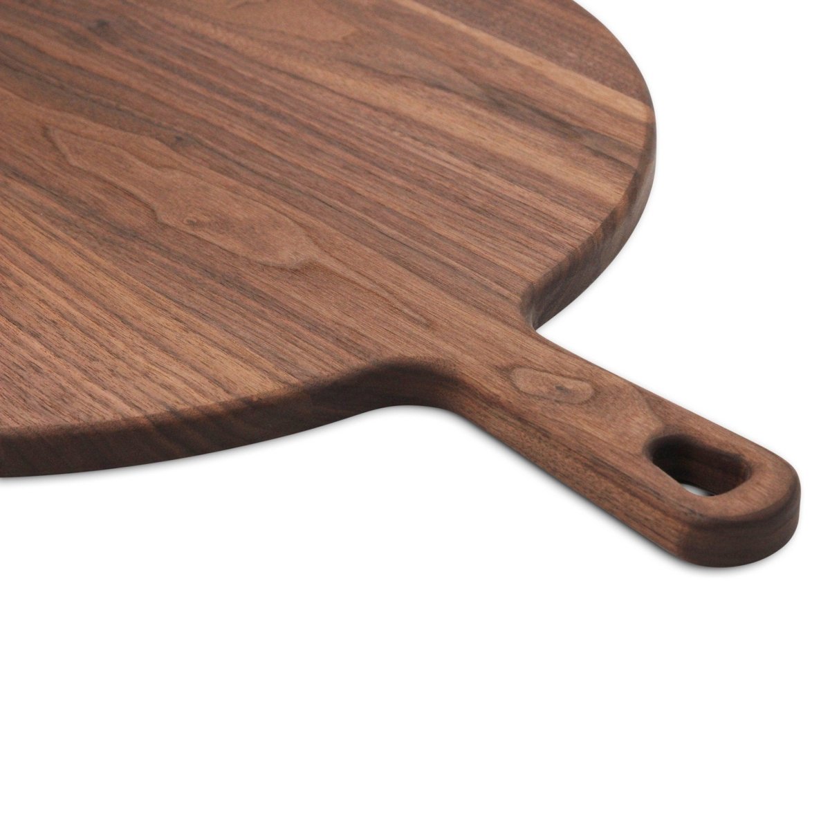 XL Walnut Paddle Cutting Board With Handle, Round Charcuterie Board, Wedding Gift, Charcuterie Board With Handle, 100% Handmade in the USA, - Country Life Natural Foods