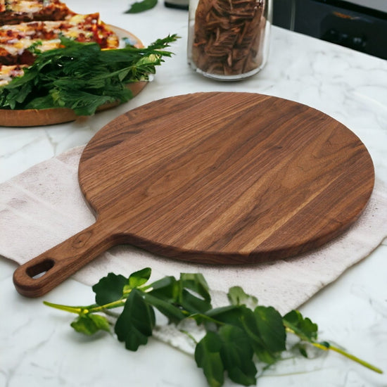 
                  
                    Walnut Paddle Cutting Board With Handle, Walnut Cutting Board With Handle, Charcuterie Board With Handle Handmade in the USA - Country Life Natural Foods
                  
                