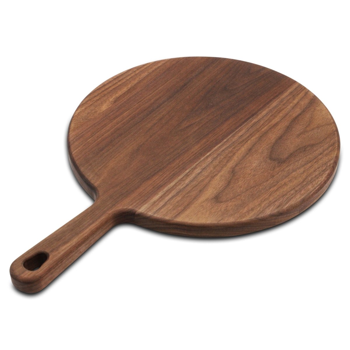 XL Walnut Paddle Cutting Board With Handle, Round Charcuterie Board, Wedding Gift, Charcuterie Board With Handle, 100% Handmade in the USA, - Country Life Natural Foods