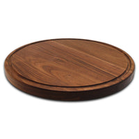 
                  
                    Extra Large Round Wood Cutting Board with Feet, Pocket Handles and Juice Groove, 18”x1.25 Inches Thick, Gift For Mom, 100% USA Made
                  
                