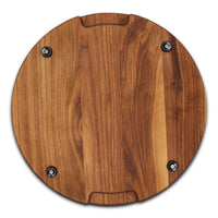 
                  
                    Extra Large Round Wood Cutting Board with Feet, Pocket Handles and Juice Groove, 18”x1.25 Inches Thick, Gift For Mom, 100% USA Made
                  
                