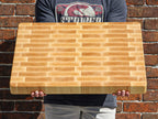 XXL Maple Butcher Block Cutting Board, Up to 24"x18" Maple End Grain Cutting Board, Up to 2” Thick, Wedding Gift, Anniversary Gift, USA Made, - Country Life Natural Foods