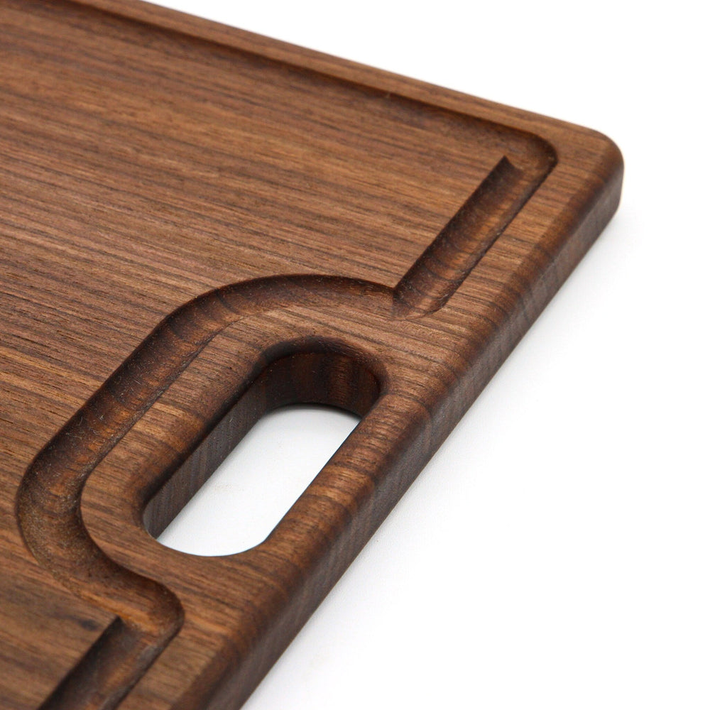 
                  
                    Large Cherry Wood Cutting Board With Juice Groove and Handles 18 x 12 Inches, Cherry Charcuterie Board, Cherry Cheese Board, 100% USA Made
                  
                