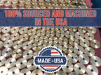 Premium Brass Cutting Board Feet - Set of 4, Includes Non-Slip Pads, and Phillips Screws. 1" Diameter Brass Hardware. 100% Made in the USA, - Country Life Natural Foods