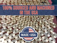 
                  
                    Premium Brass Cutting Board Feet - Set of 4, Includes Non-Slip Pads, and Phillips Screws. 1" Diameter Brass Hardware. 100% Made in the USA
                  
                