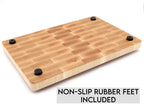 Wedding Gift, Extra Large End Grain Walnut Cutting Board, End Grain Butcher Block with Rubber Feet, Mother's Day, Anniversary Gift, USA Made, - Country Life Natural Foods