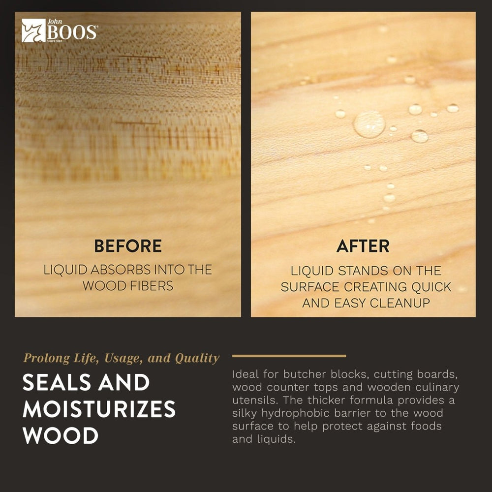 
                  
                    John Boos Walnut Wood Juice Groove Cutting Board w/Boos Block Care Cream, 3 Pack - Country Life Natural Foods
                  
                