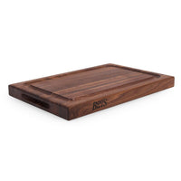 John Boos BBQ Collection Reversible Wood Cutting Board w/Juice Groove, Walnut - Country Life Natural Foods