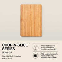 
                  
                    John Boos Chop N Slice Large Maple Wood End Grain Cutting Board, 18"x12"x1.25" - Country Life Natural Foods
                  
                