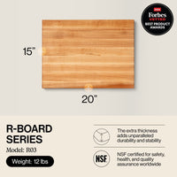 
                  
                    John Boos Maple Wood Edge Grain Reversible Cutting Board, 20 x 15 x 1.5 Inches - Country Life Natural Foods
                  
                