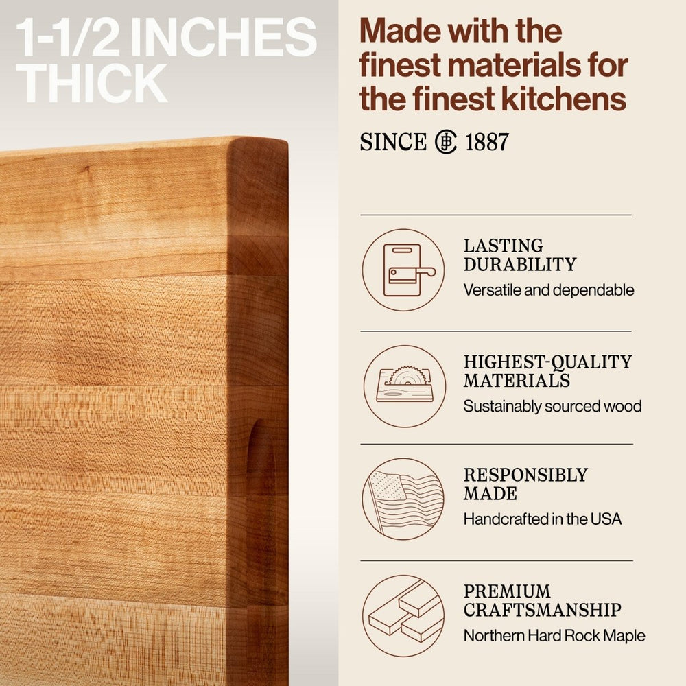 
                  
                    John Boos Maple Wood Edge Grain Reversible Cutting Board, 20 x 15 x 1.5 Inches - Country Life Natural Foods
                  
                