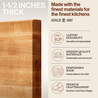 
                  
                    John Boos Maple Wood Edge Grain Reversible Cutting Board, 20 x 15 x 1.5 Inches - Country Life Natural Foods
                  
                