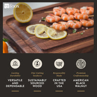 
                  
                    John Boos BBQ Collection Reversible Wood Cutting Board w/Juice Groove, Walnut - Country Life Natural Foods
                  
                