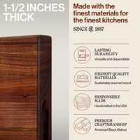 
                  
                    John Boos Walnut Wood Edge Grain Reversible Cutting Board, 20 x 15 x 1.5 Inches - Country Life Natural Foods
                  
                