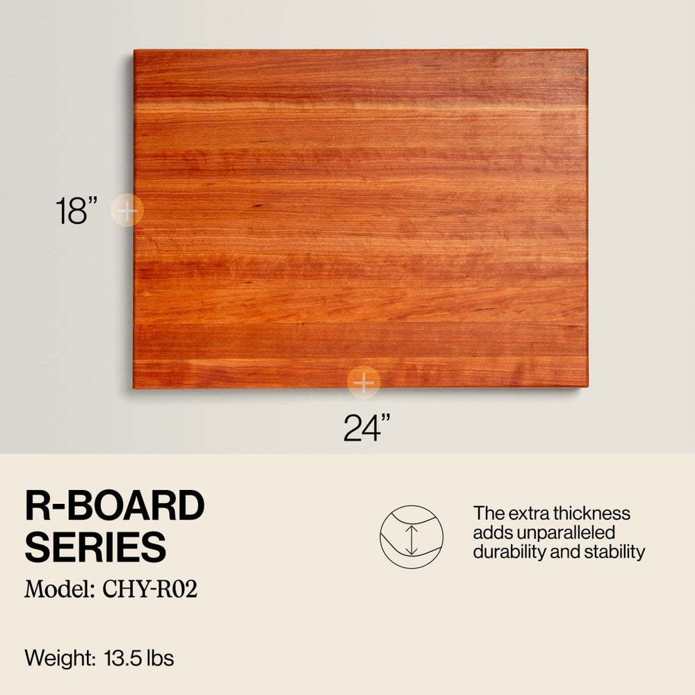 
                  
                    John Boos Cherry Wood Edge Grain Reversible Cutting Board, 24 x 18 x 1.5 Inches - Country Life Natural Foods
                  
                