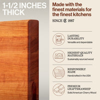 
                  
                    John Boos Cherry Wood Edge Grain Reversible Cutting Board, 24 x 18 x 1.5 Inches - Country Life Natural Foods
                  
                