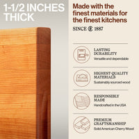 
                  
                    John Boos Cherry Wood Edge Grain Reversible Cutting Board, 20 x 15 x 1.5 Inches - Country Life Natural Foods
                  
                