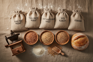 Mill Your Own Flour - Organic Grain Starter Kit