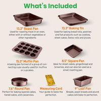 
                  
                    NutriChef Nonstick Cooking Kitchen Cookware Pots and Pans, 20 Piece Set, AGold - Country Life Natural Foods
                  
                