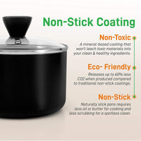 
                  
                    NutriChef Nonstick Cooking Kitchen Cookware Pots and Pan, 13 Piece Set, Black - Country Life Natural Foods
                  
                