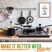 
                  
                    NutriChef Nonstick Cooking Kitchen Cookware Pots and Pan, 13 Piece Set, Black - Country Life Natural Foods
                  
                
