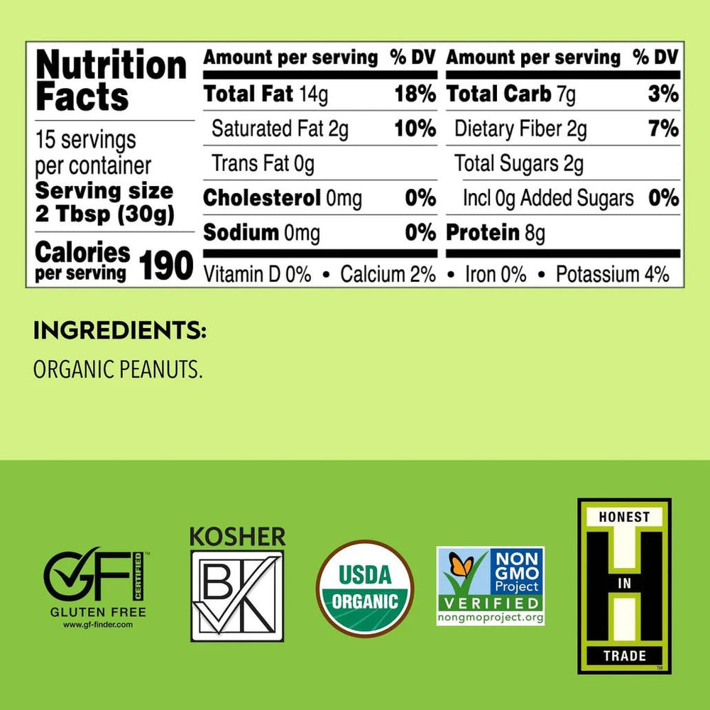 
                  
                    Peanut Butter, Creamy, No Salt, Organic - Country Life Natural Foods
                  
                