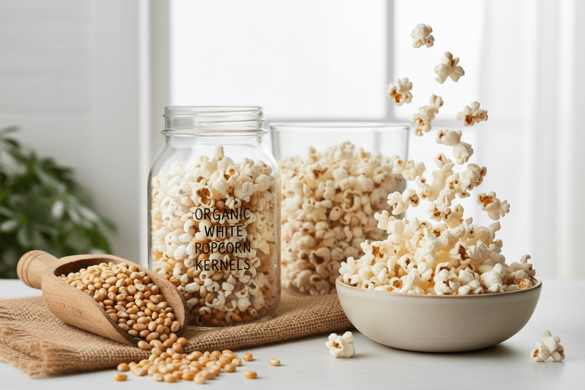 Popcorn, White, Organic - Country Life Natural Foods