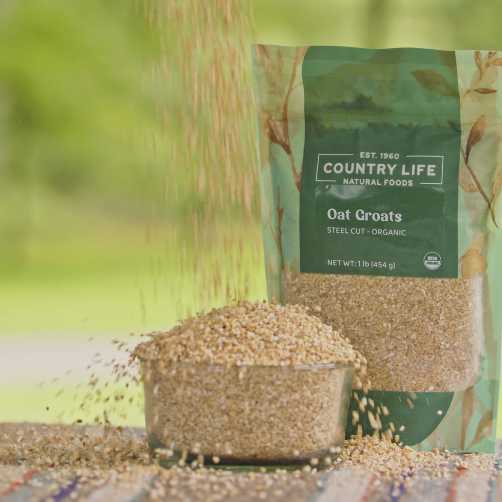 
                  
                    Load and play video in Gallery viewer, Oat Groats, Steel Cut, Organic
                  
                