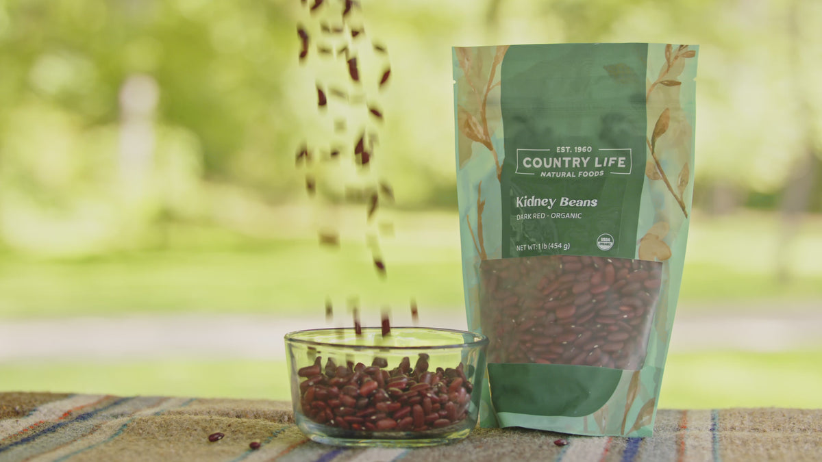 Kidney Beans, Dark Red, Organic