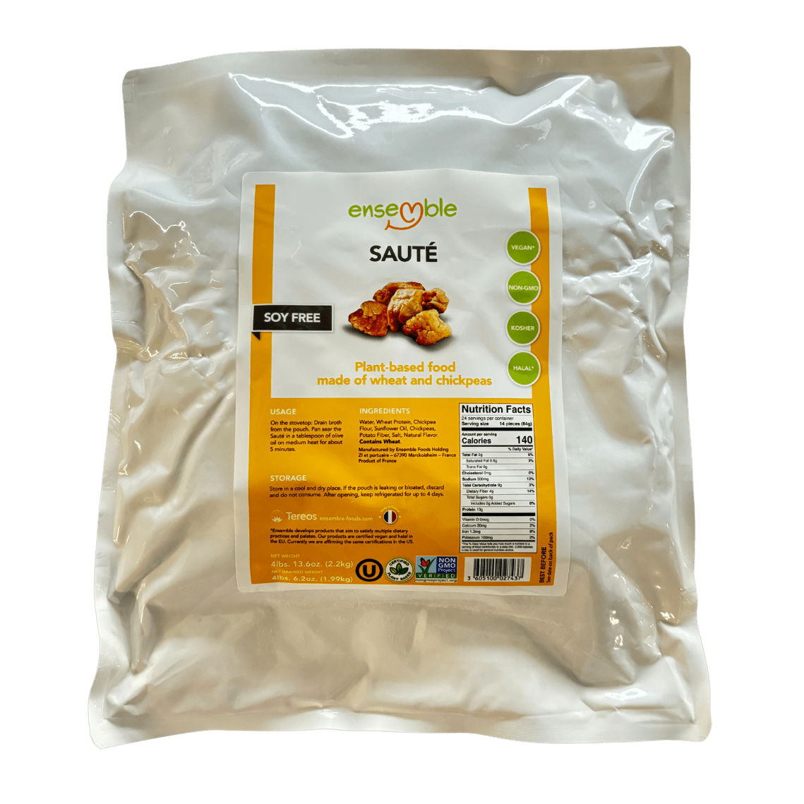 
                  
                    Ensemble Vegan Meat, Plant Based, Non-GMO, Soy Free - Country Life Natural Foods
                  
                