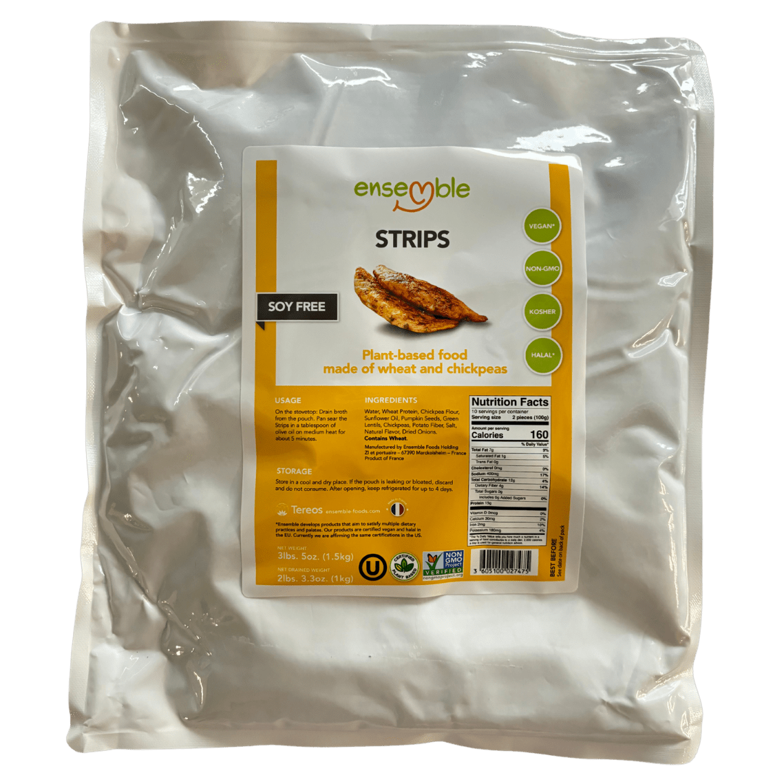 
                  
                    Ensemble Vegan Meat, Plant Based, Non-GMO, Soy Free - Country Life Natural Foods
                  
                