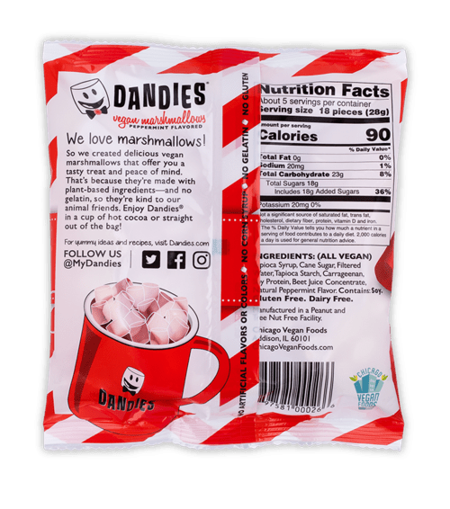 
                  
                    Marshmallows, Dandies, Vegan, Peppermint (Mini) - Country Life Natural Foods
                  
                