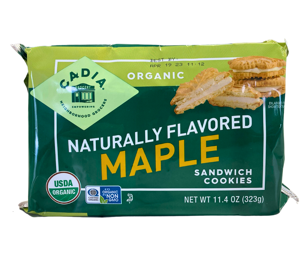 Cadia Organic Maple Sandwich Cookies - Country Life Natural Foods
