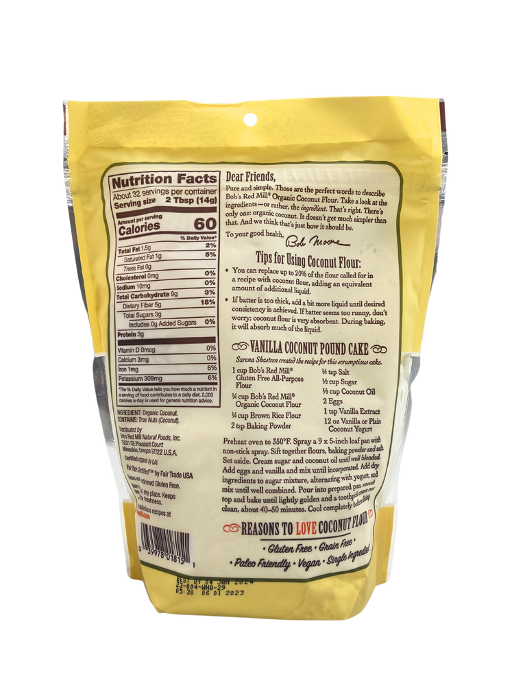 
                  
                    Organic Coconut Flour, BRM - Country Life Natural Foods
                  
                
