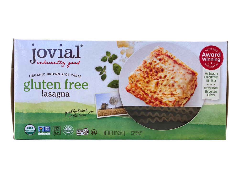 Organic Brown Rice Pasta - Lasagna (Jovial) - Country Life Natural Foods
